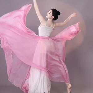 F1 Women’s Pink Circle Skirt - Elegant Flowing Skater Skirt